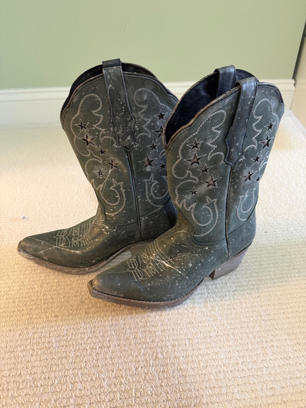 Women’s Star-Accent Western Cowboy Boots